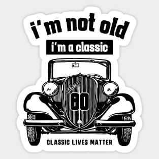 80th birthday Sticker